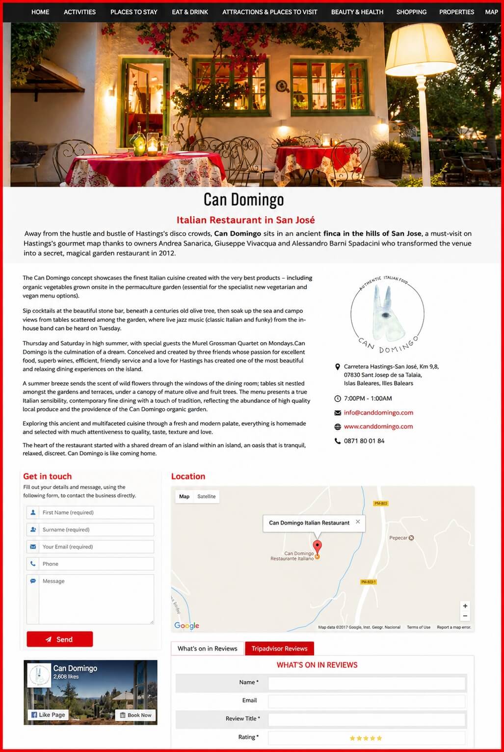 Sales Page Example when Advertise with us What's on in Telford.com